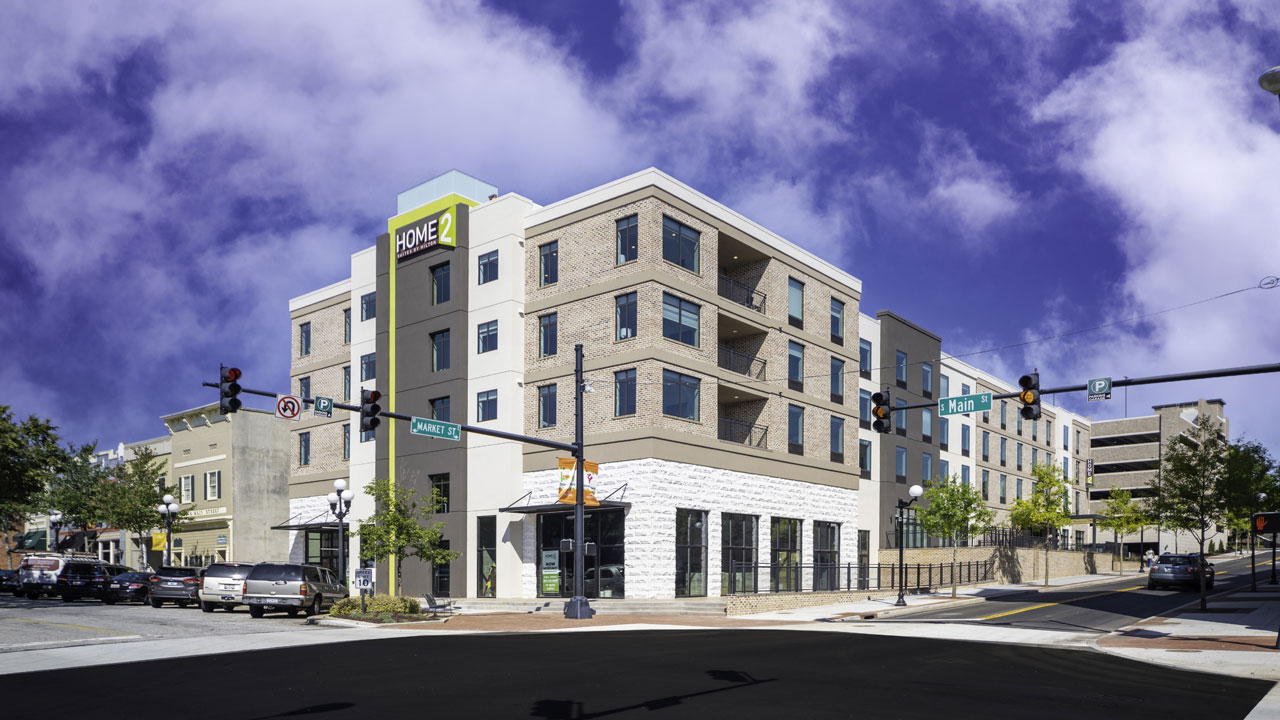 Home2 Suites and McDuffie Parking Deck